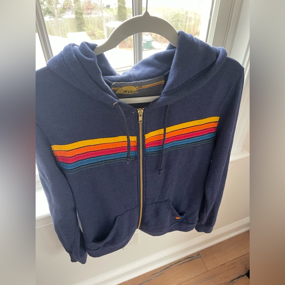 Aviator Nation 5 Stripe Hoodie